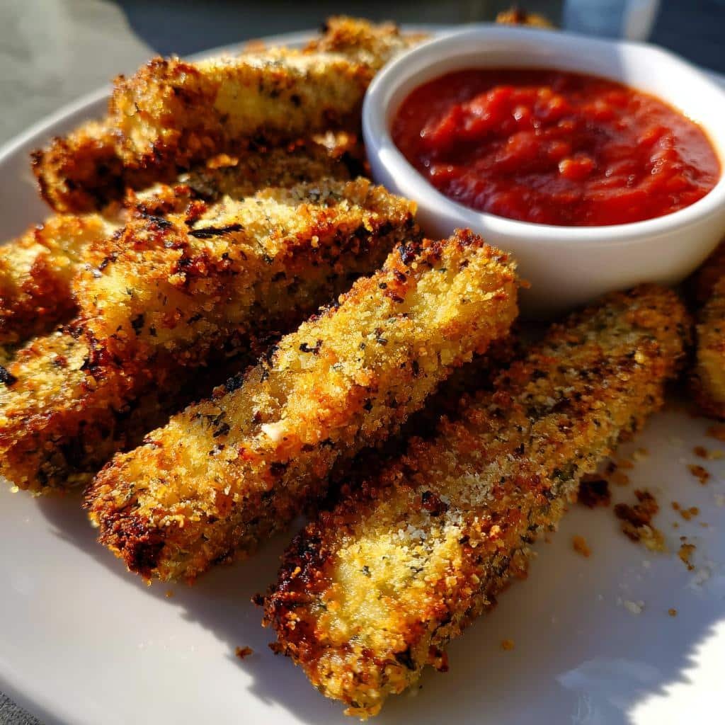 Air Fryer Eggplant Parmesan Sticks