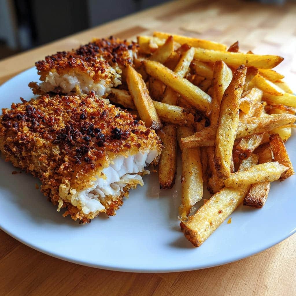 Air Fryer Fish and Chips - detail 1