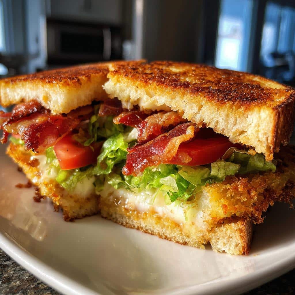 Air Fryer Fried Green Tomato BLTs - detail 1