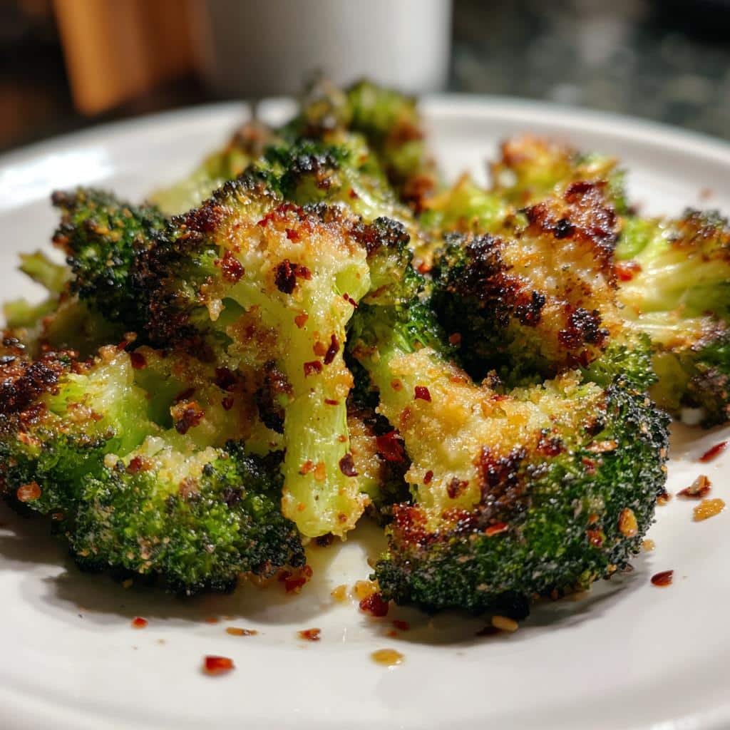 Air Fryer Garlic Parmesan Broccoli - detail 1
