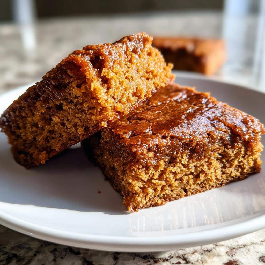 Air Fryer Gingerbread Blondies