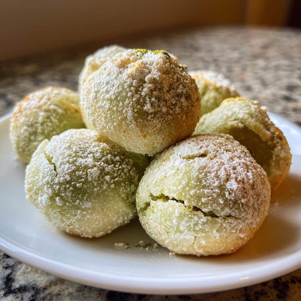 Air Fryer Green Tea Mochi - detail 1