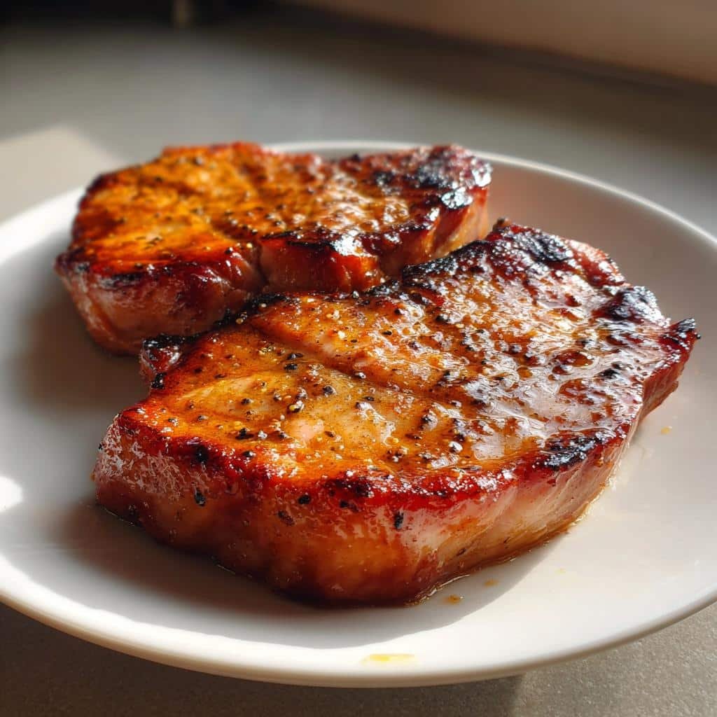 Air Fryer Holiday Ham Steaks