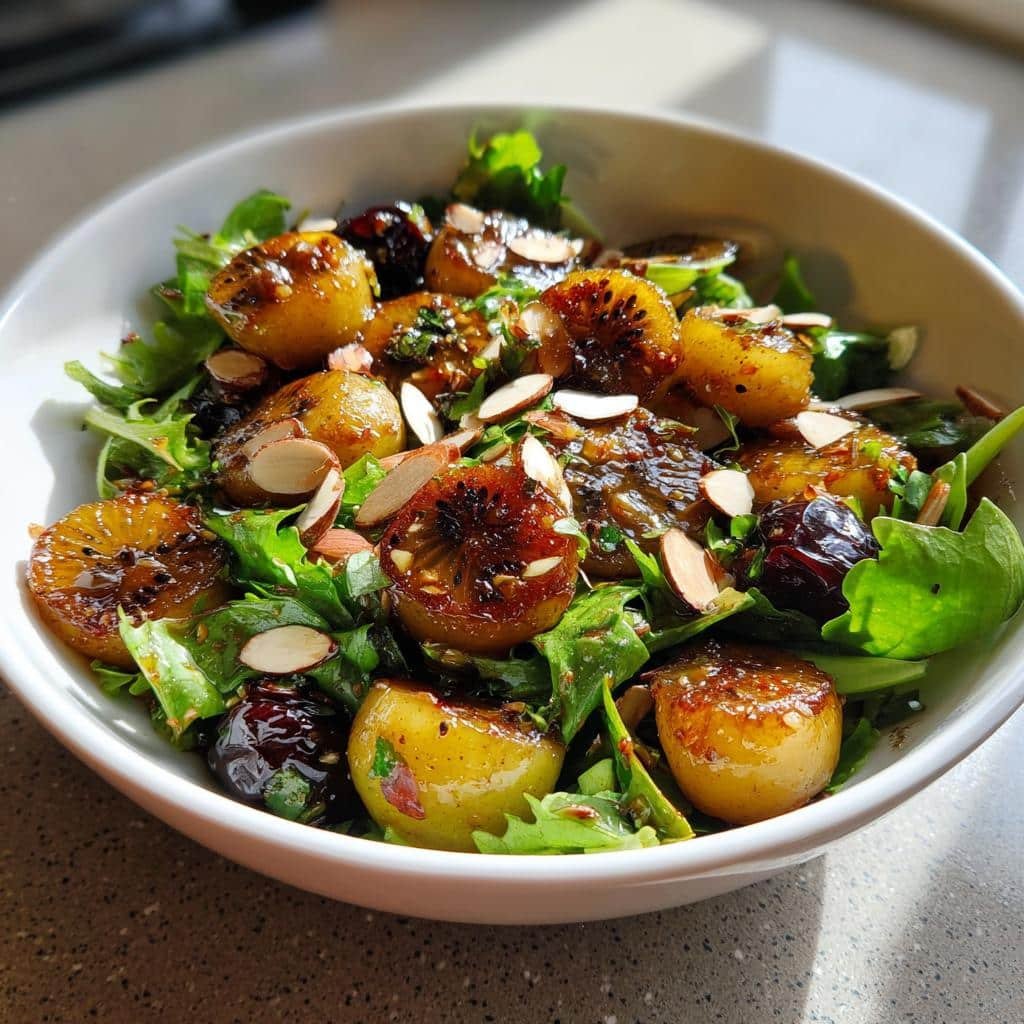 Air Fryer Kiwi Berry Salad