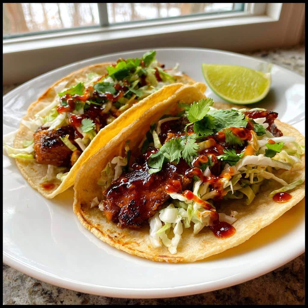Air Fryer Korean Pork Tacos - detail 1
