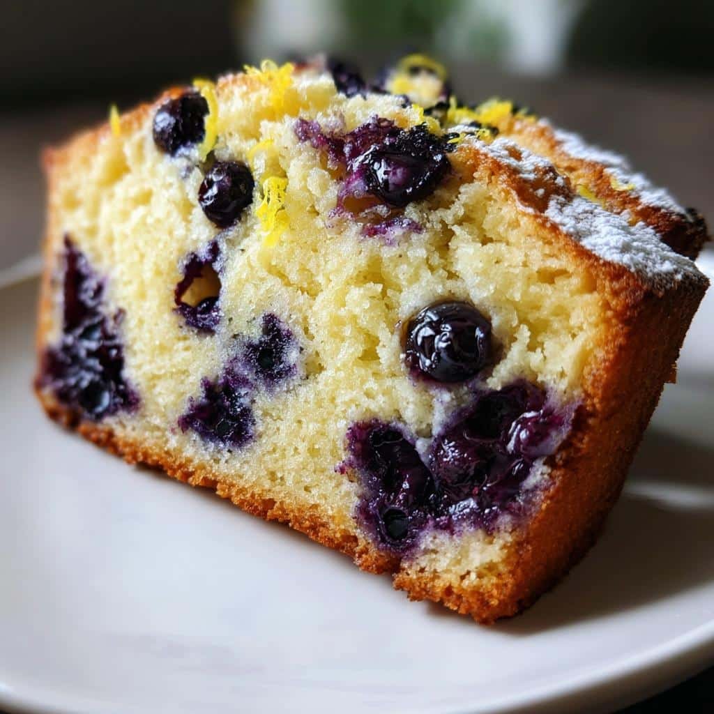 Air Fryer Lemon Blueberry Bread - detail 1
