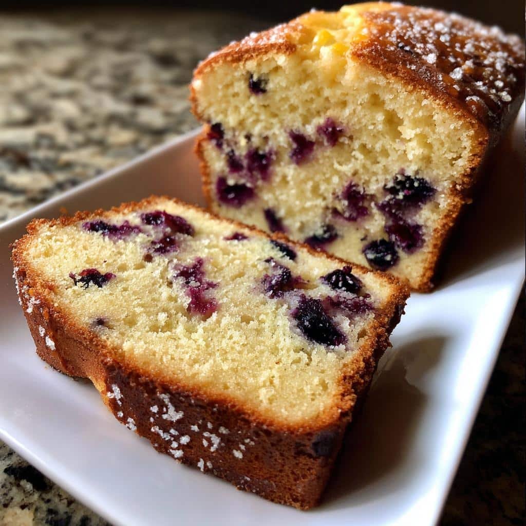 Air Fryer Lemon Blueberry Bread