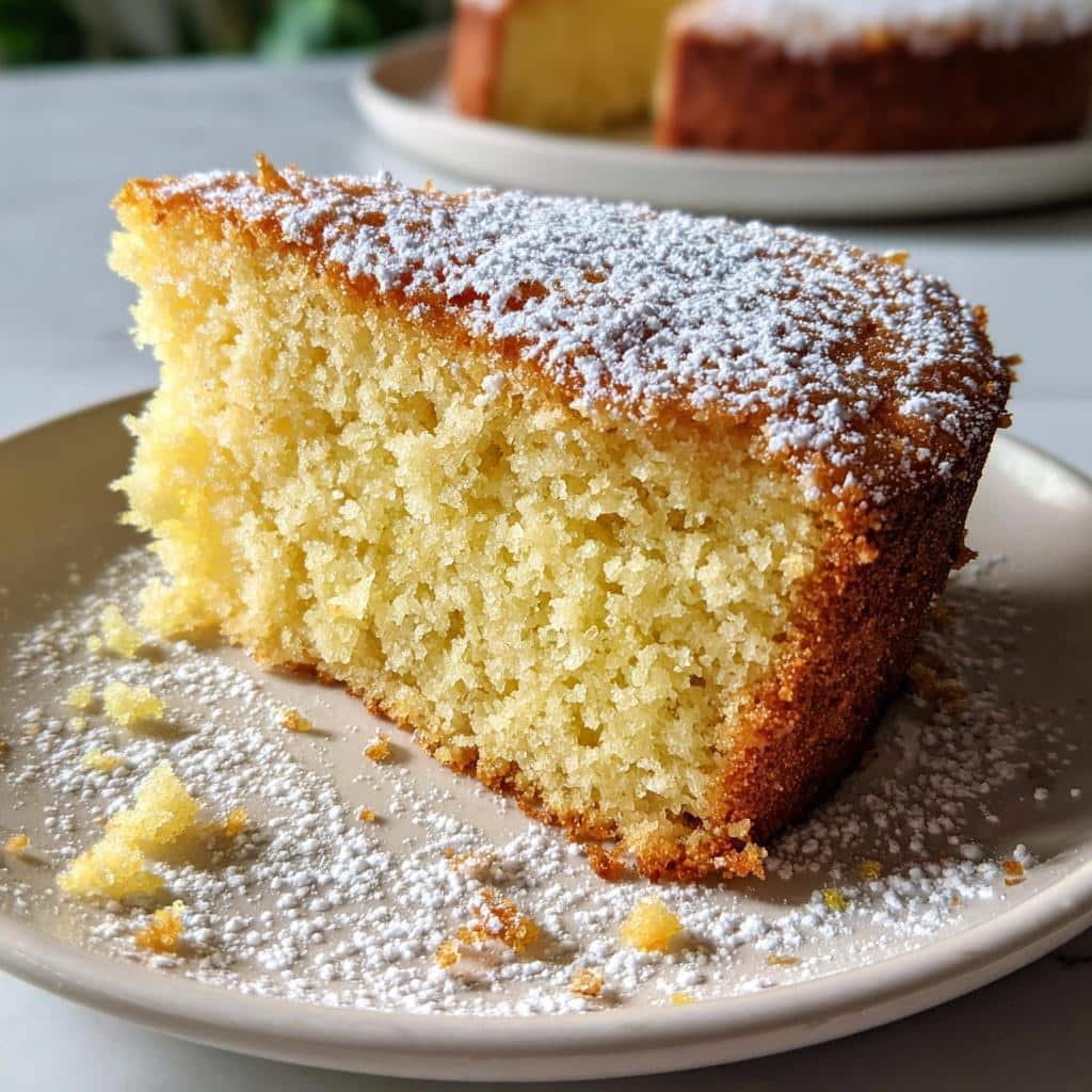 Air Fryer Lemon Ricotta Cake - detail 1