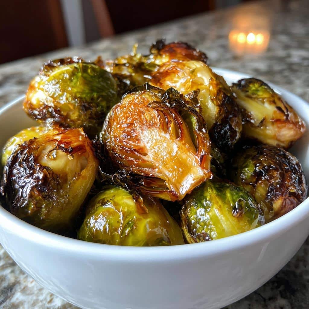 Air Fryer Maple Brussels Sprouts