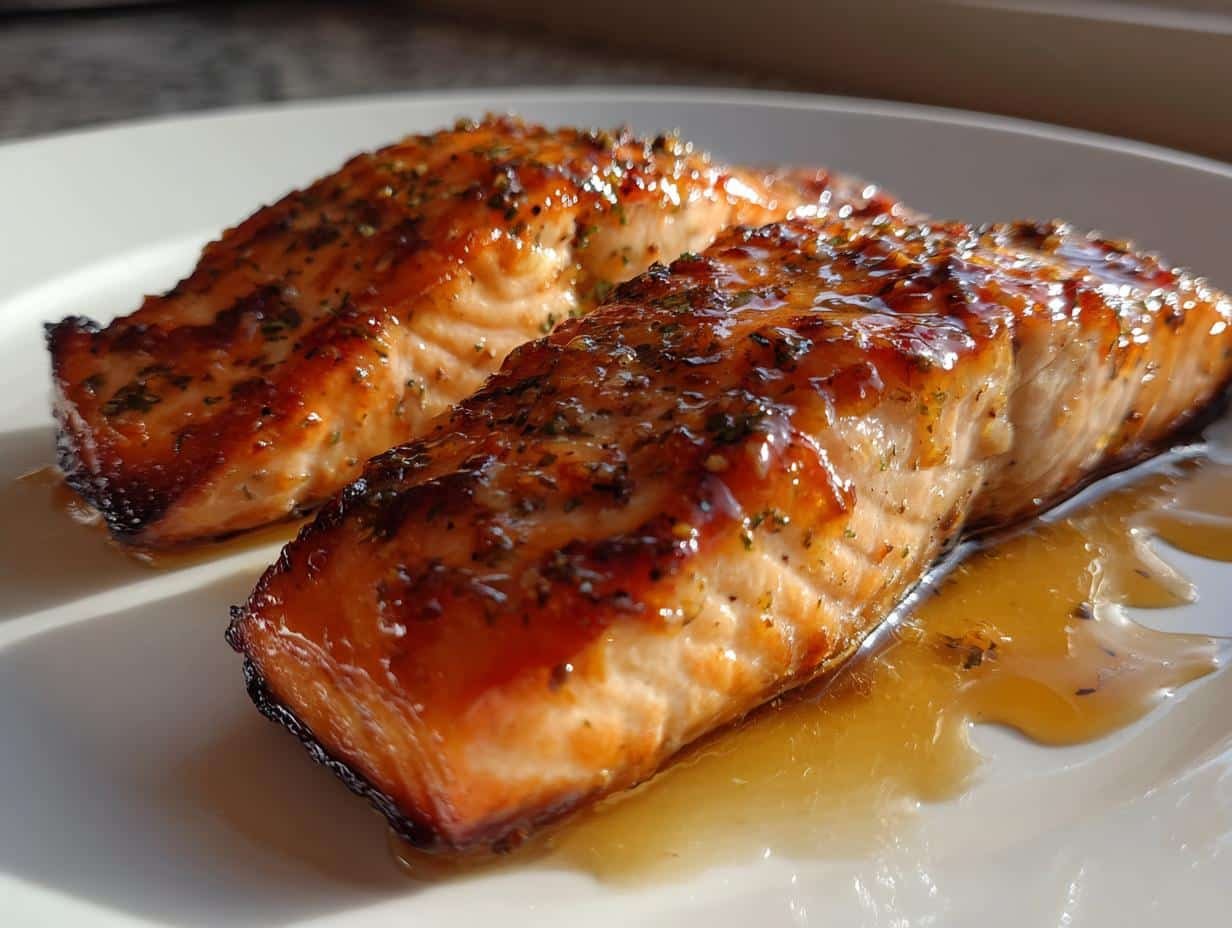 Air Fryer Maple-Dijon Salmon - detail 1