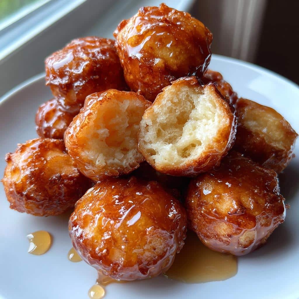 Air Fryer Maple Donut Holes