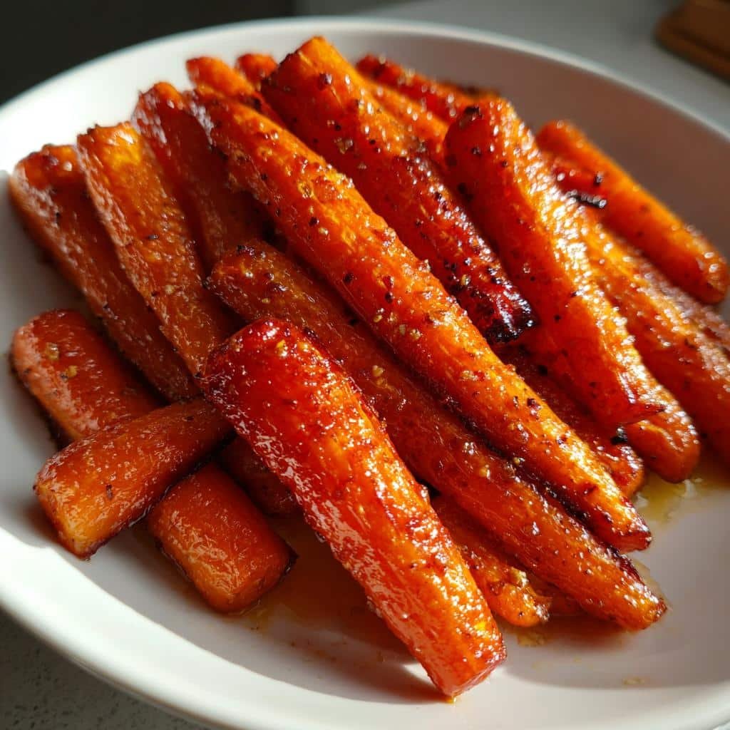 Air Fryer Maple-Glazed Carrots