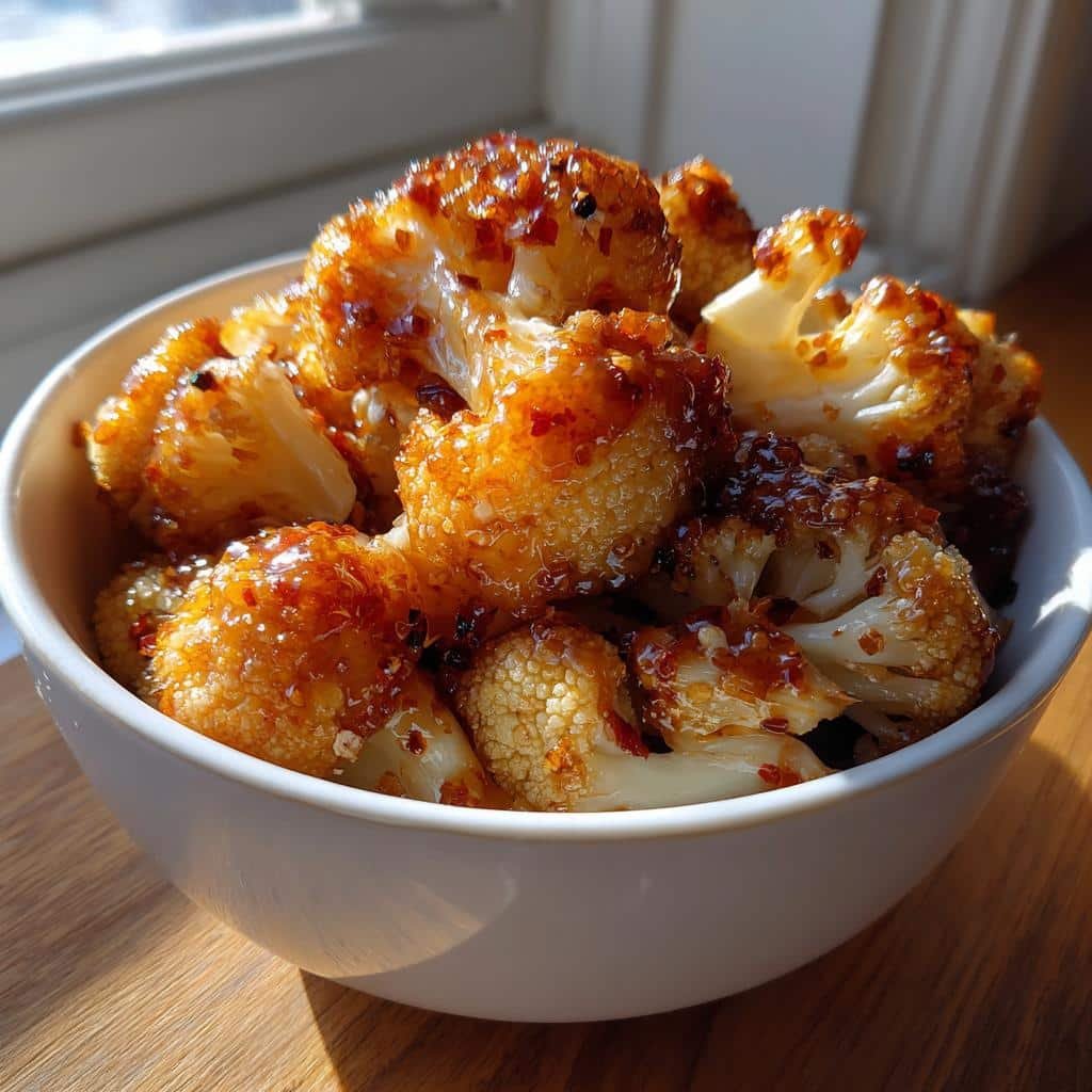 Air Fryer Maple Glazed Cauliflower - detail 1