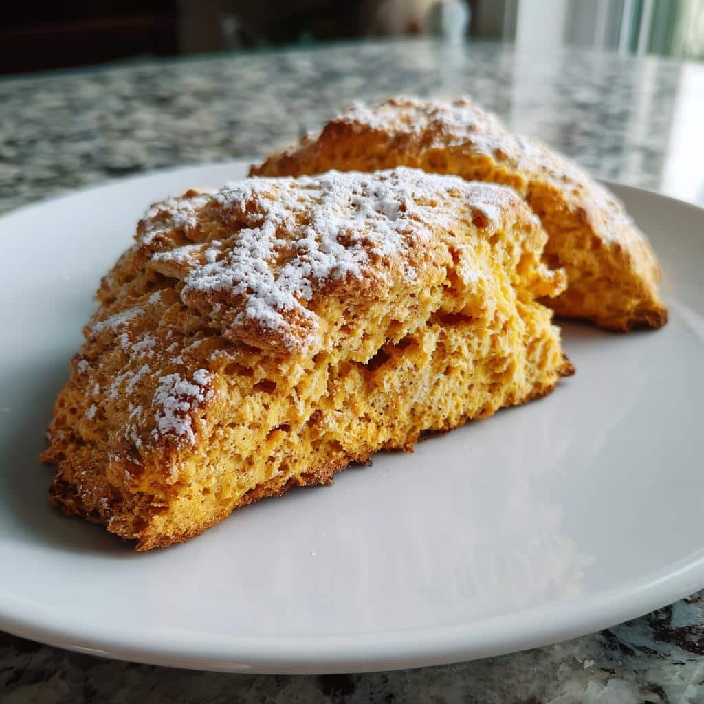 Air Fryer Maple Pumpkin Scones - detail 1