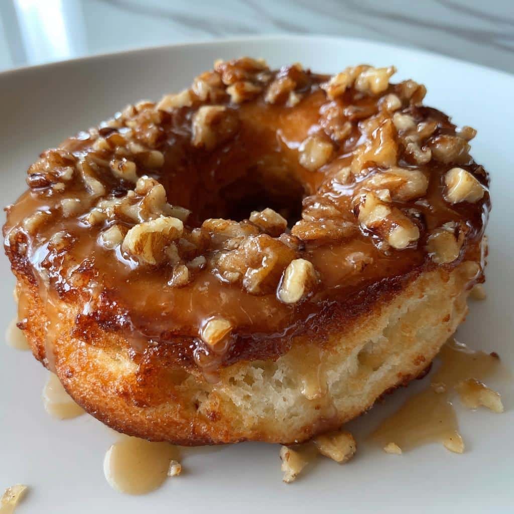 Air Fryer Maple Walnut Donuts - detail 1