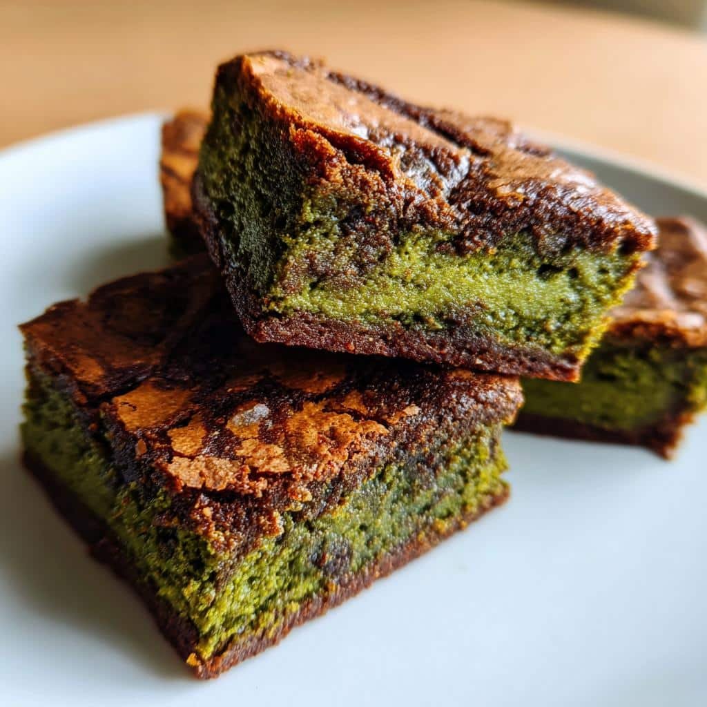 Air Fryer Matcha Green Tea Brownies - detail 1