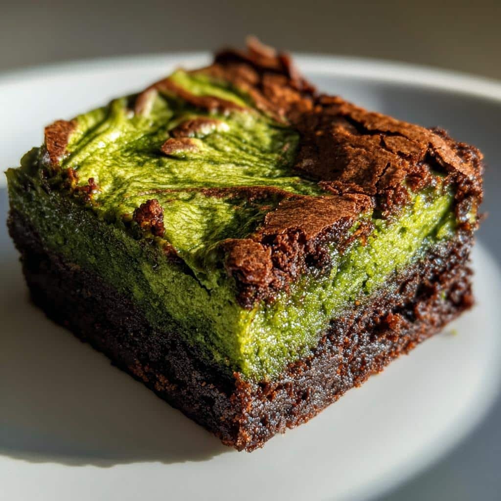 Air Fryer Matcha Green Tea Brownies
