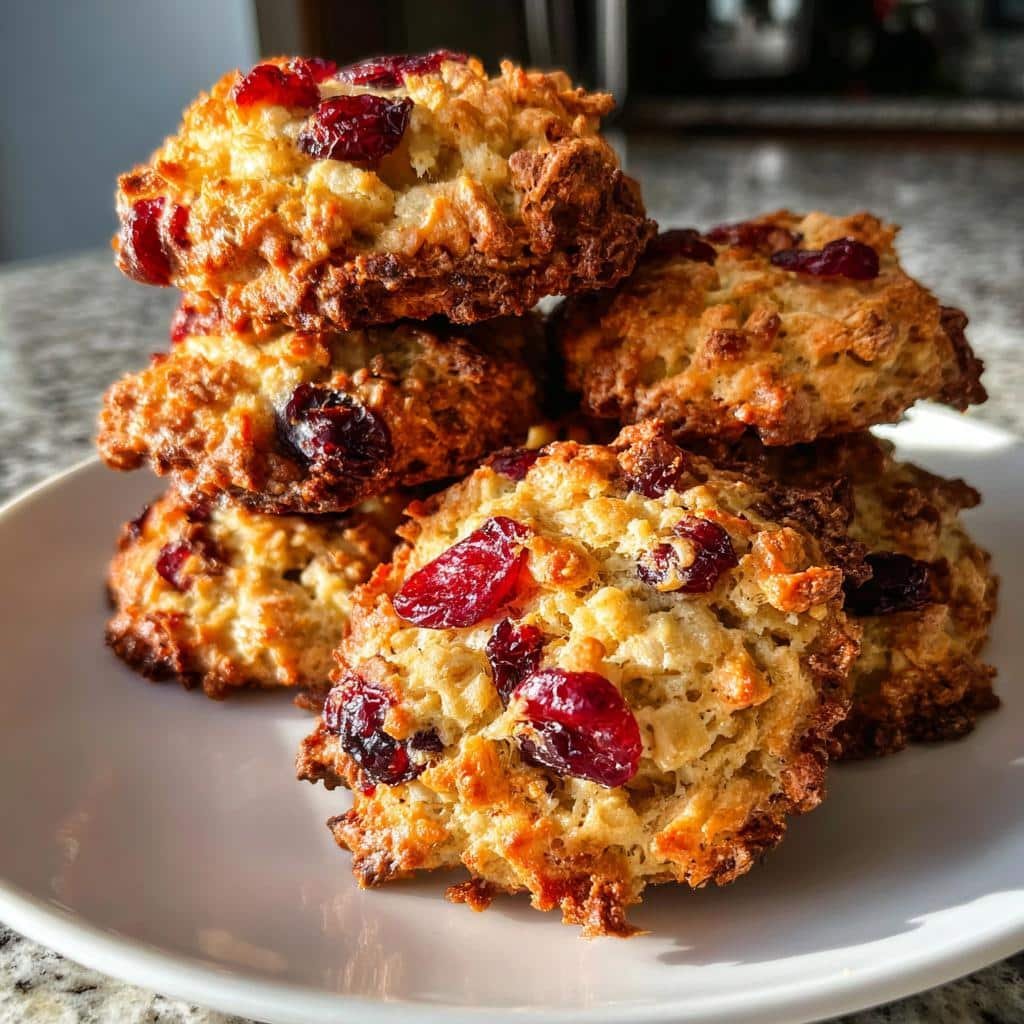 Air Fryer Oatmeal Cranberry Cookies