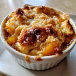 Air Fryer Peach Cobbler