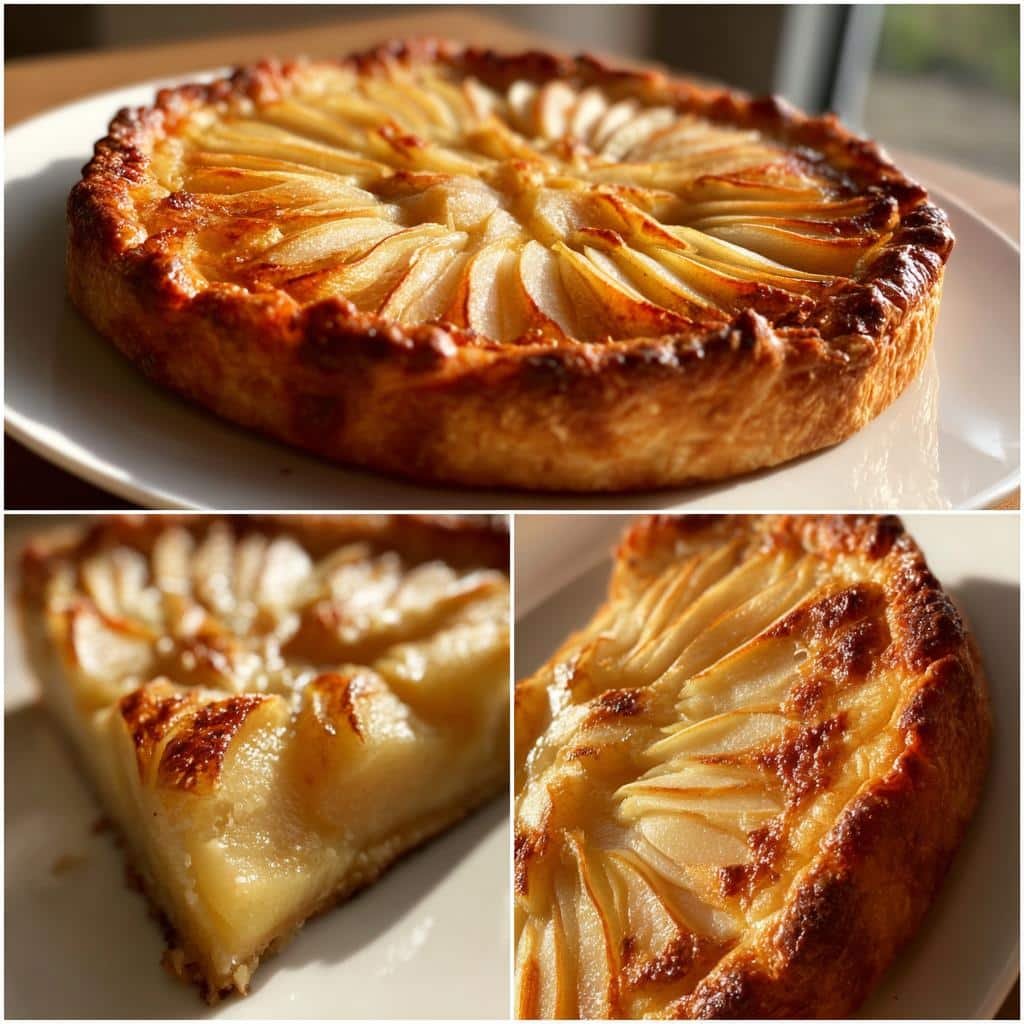 Air Fryer Pear Almond Tart - detail 1