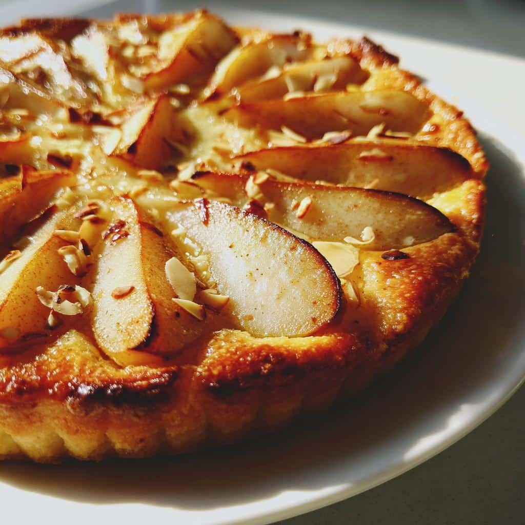 Air Fryer Pear Almond Tart