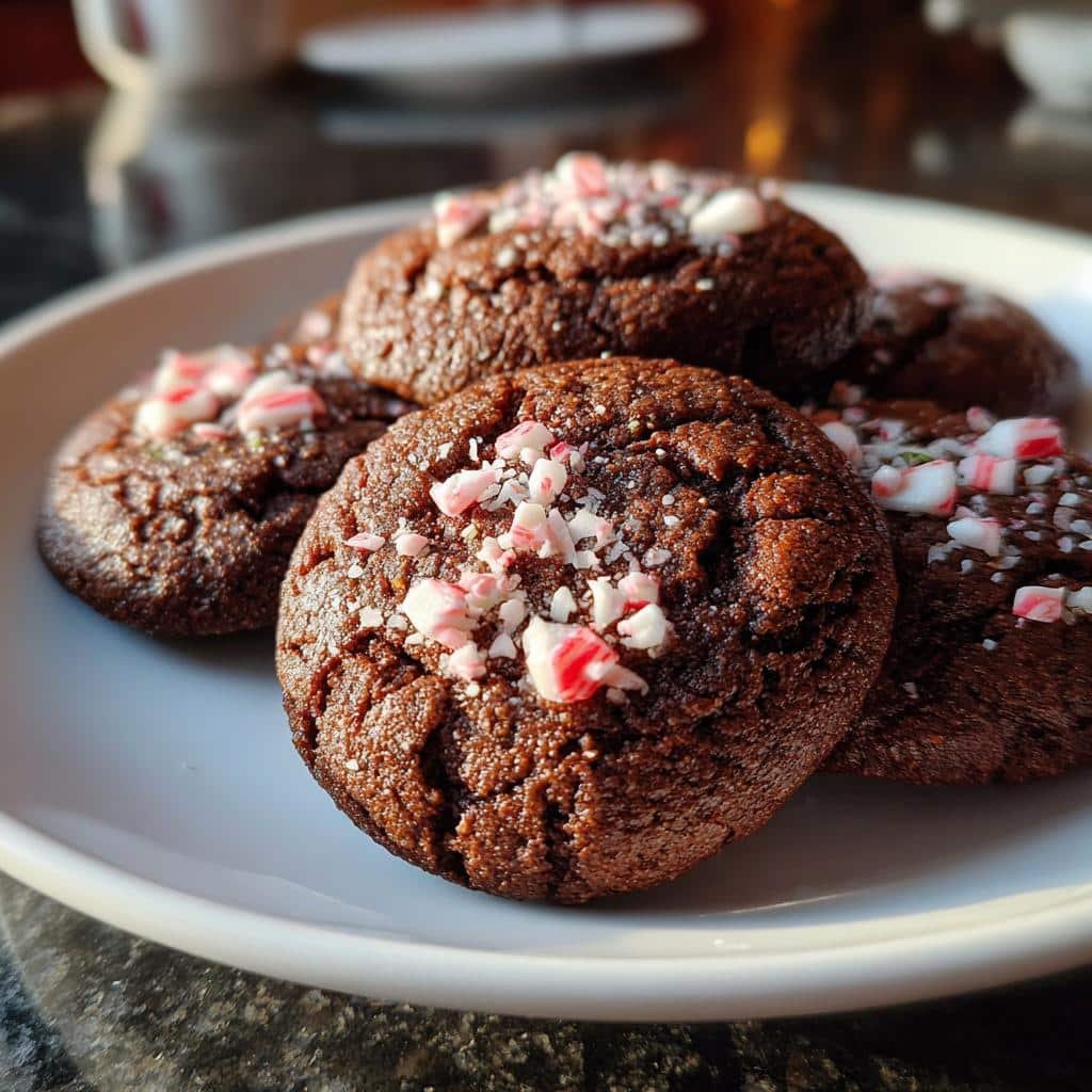 Air Fryer Peppermint Cocoa Cookies - detail 1