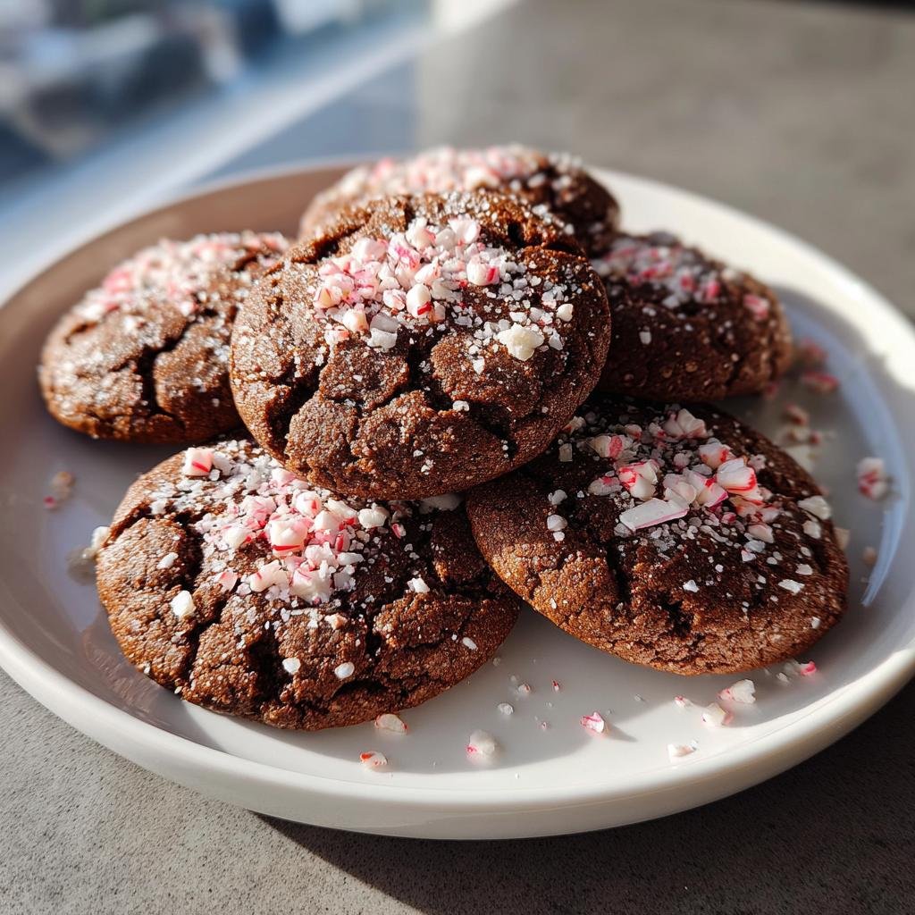 Air Fryer Peppermint Cocoa Cookies