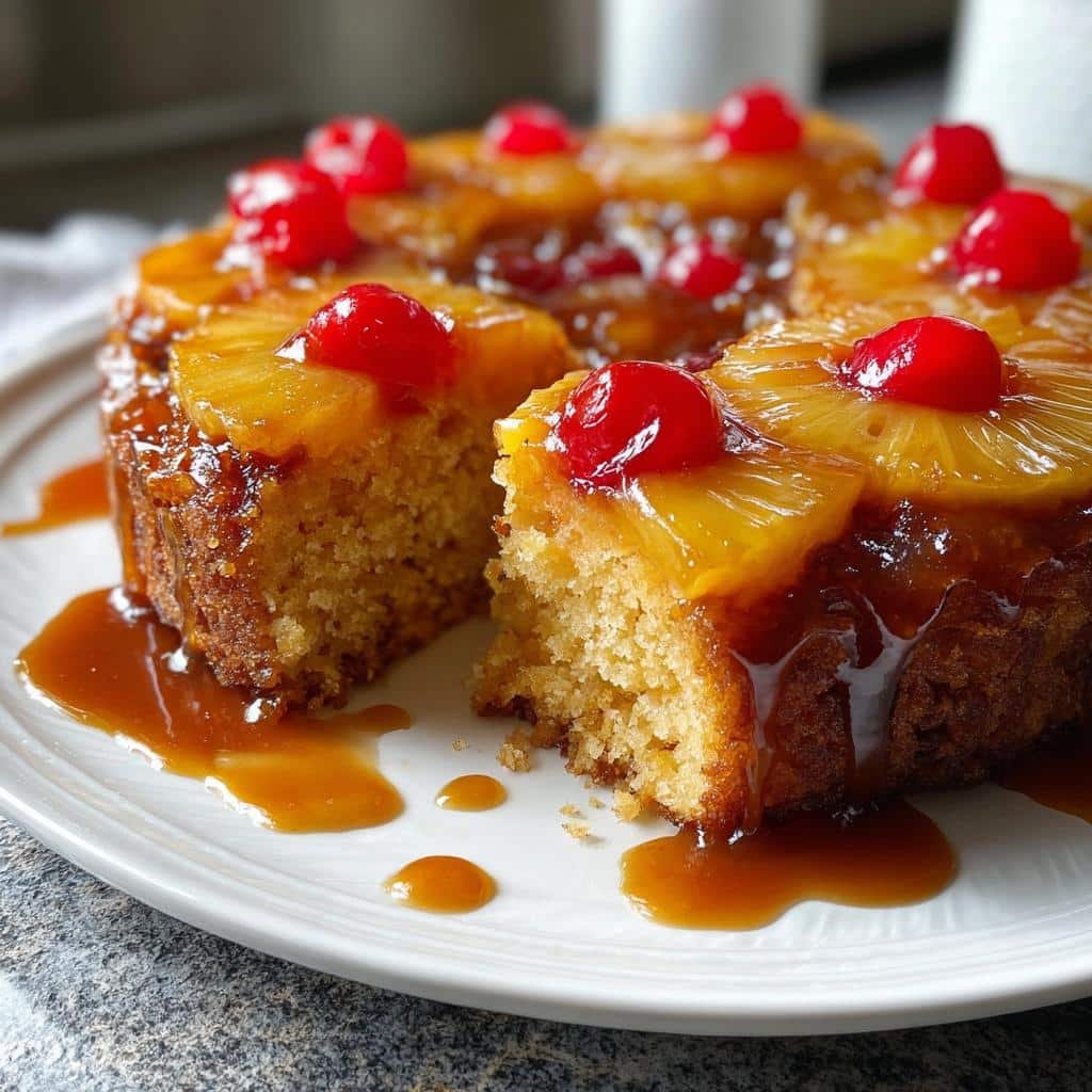 Air Fryer Pineapple Upside-Down Cake