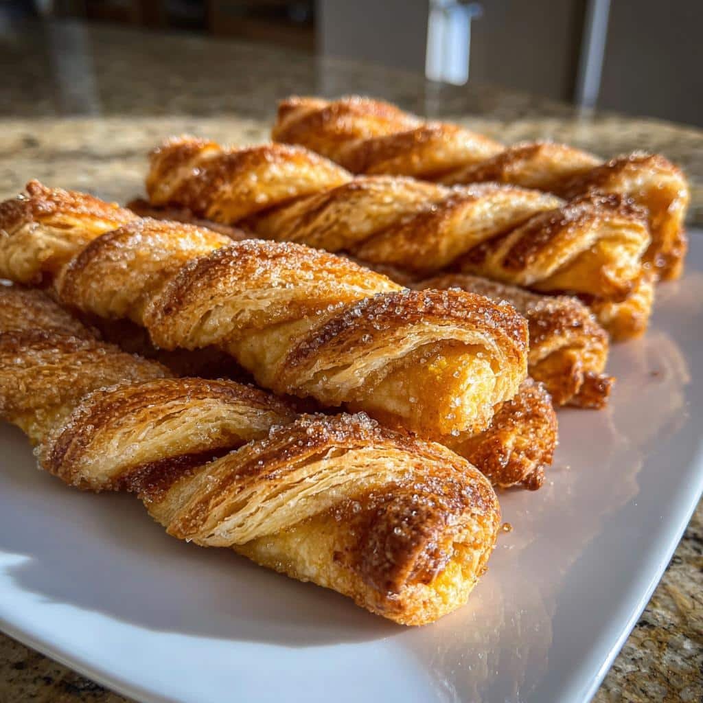Air Fryer Pumpkin Puff Pastry Twists