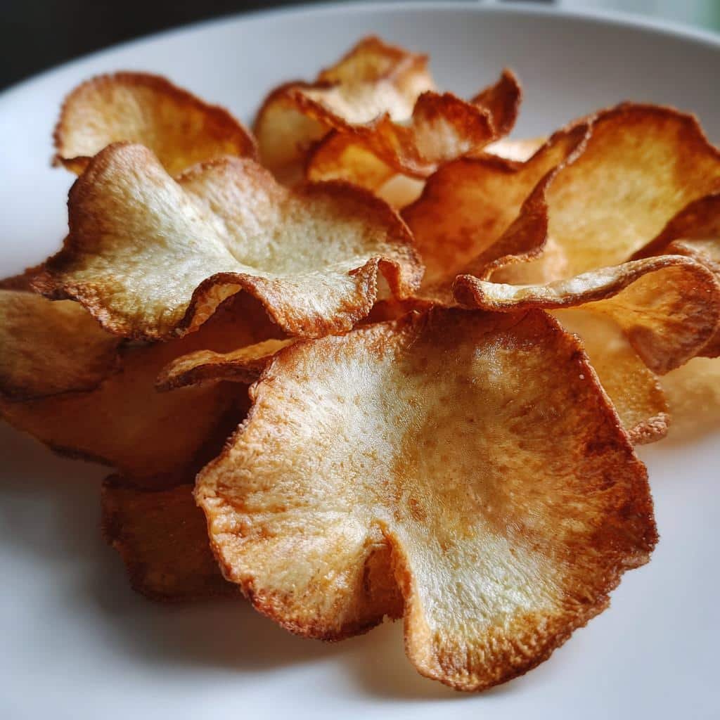 Air Fryer Shiitake Crisps - detail 1
