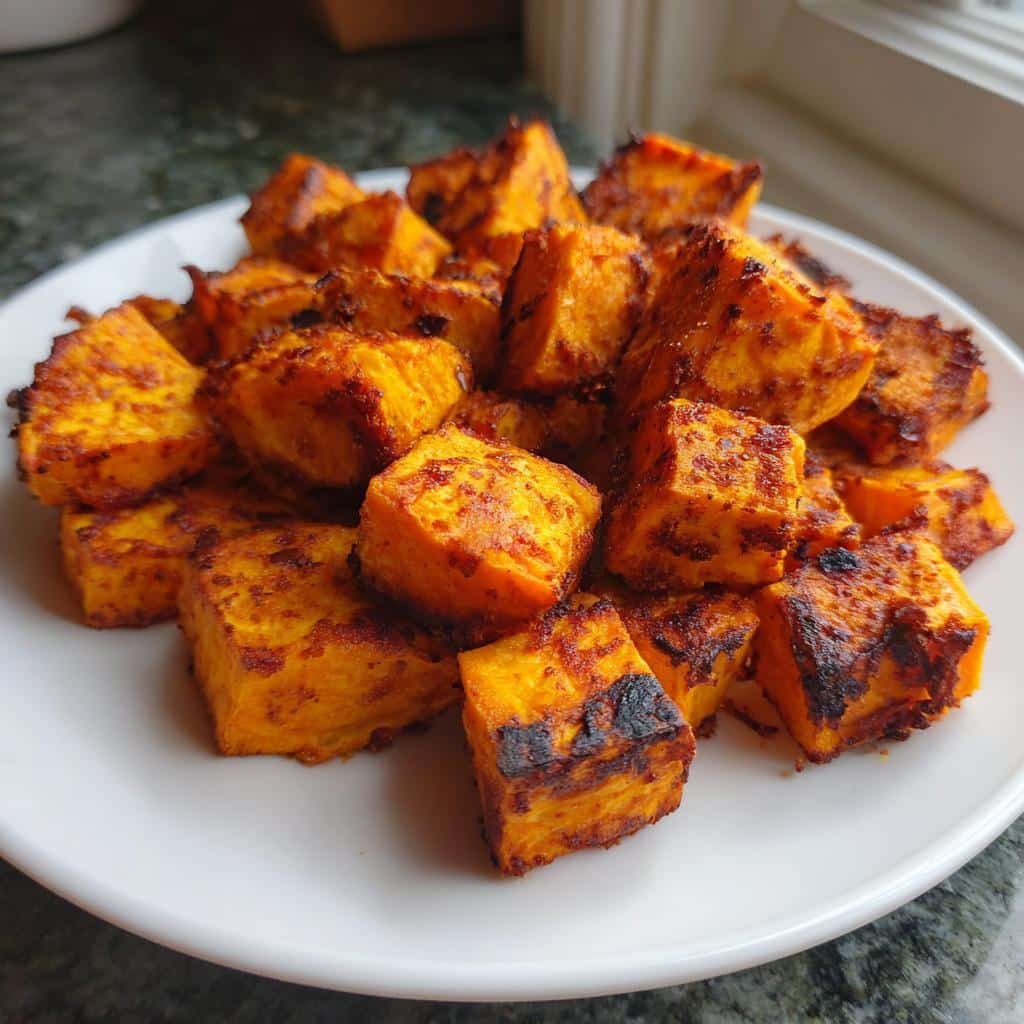 Air Fryer Smoked Paprika Sweet Potatoes