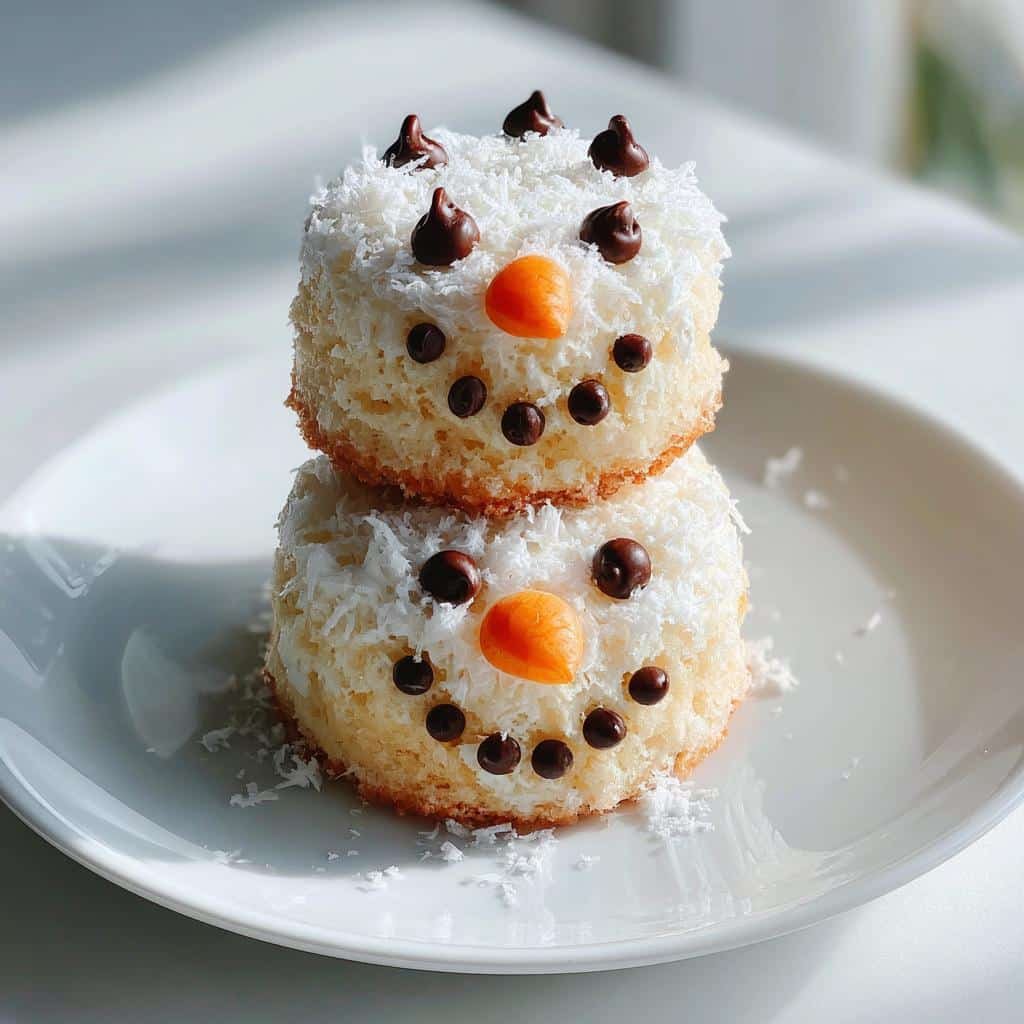 Air Fryer Snowman Cakes - detail 1
