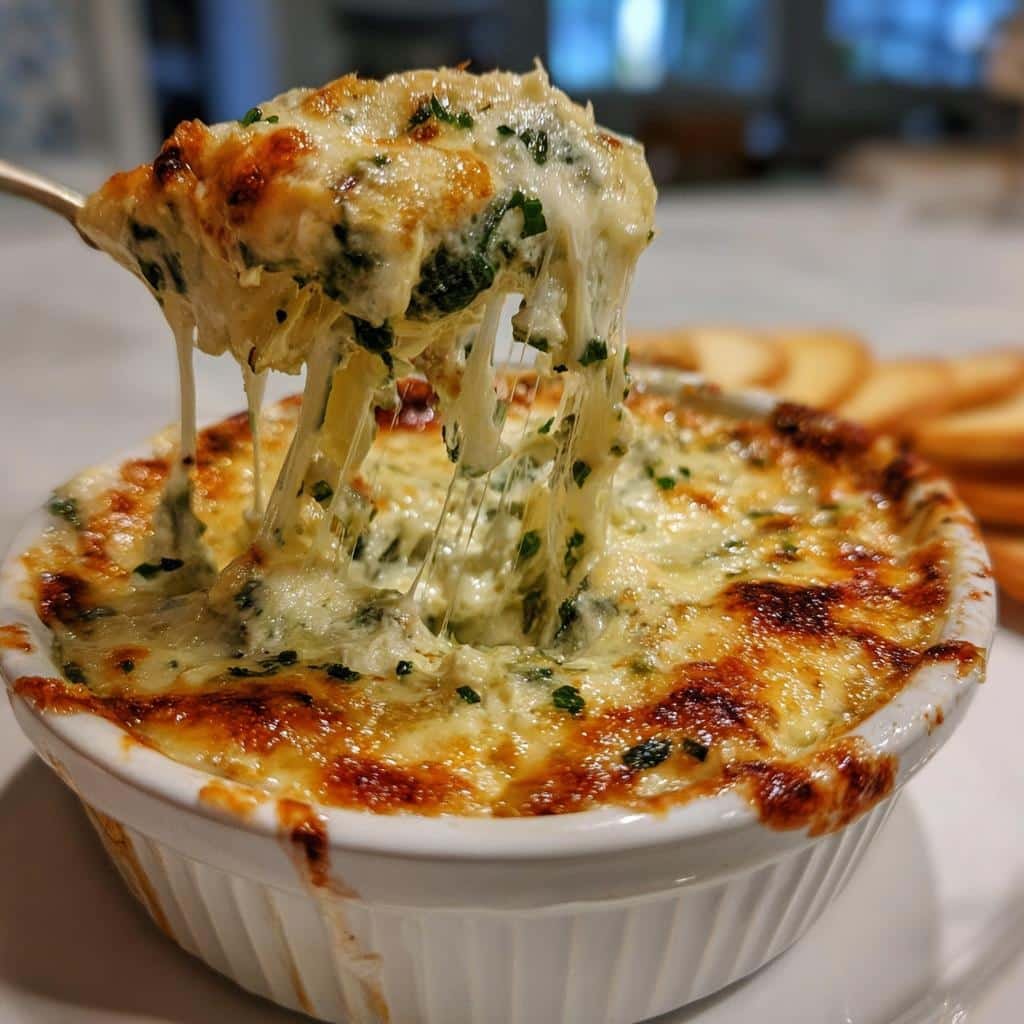 Air Fryer Spinach Artichoke Dip - detail 1