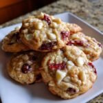 Air Fryer White Chocolate Cranberry Cookies