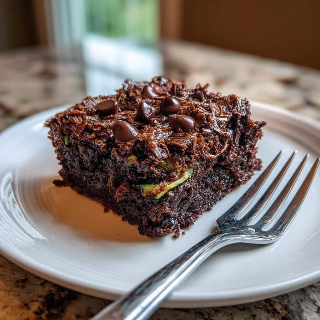 Air Fryer Zucchini Brownies - detail 1