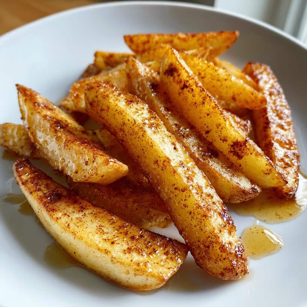 Crispy Healthy Apple Fries (Air Fryer)