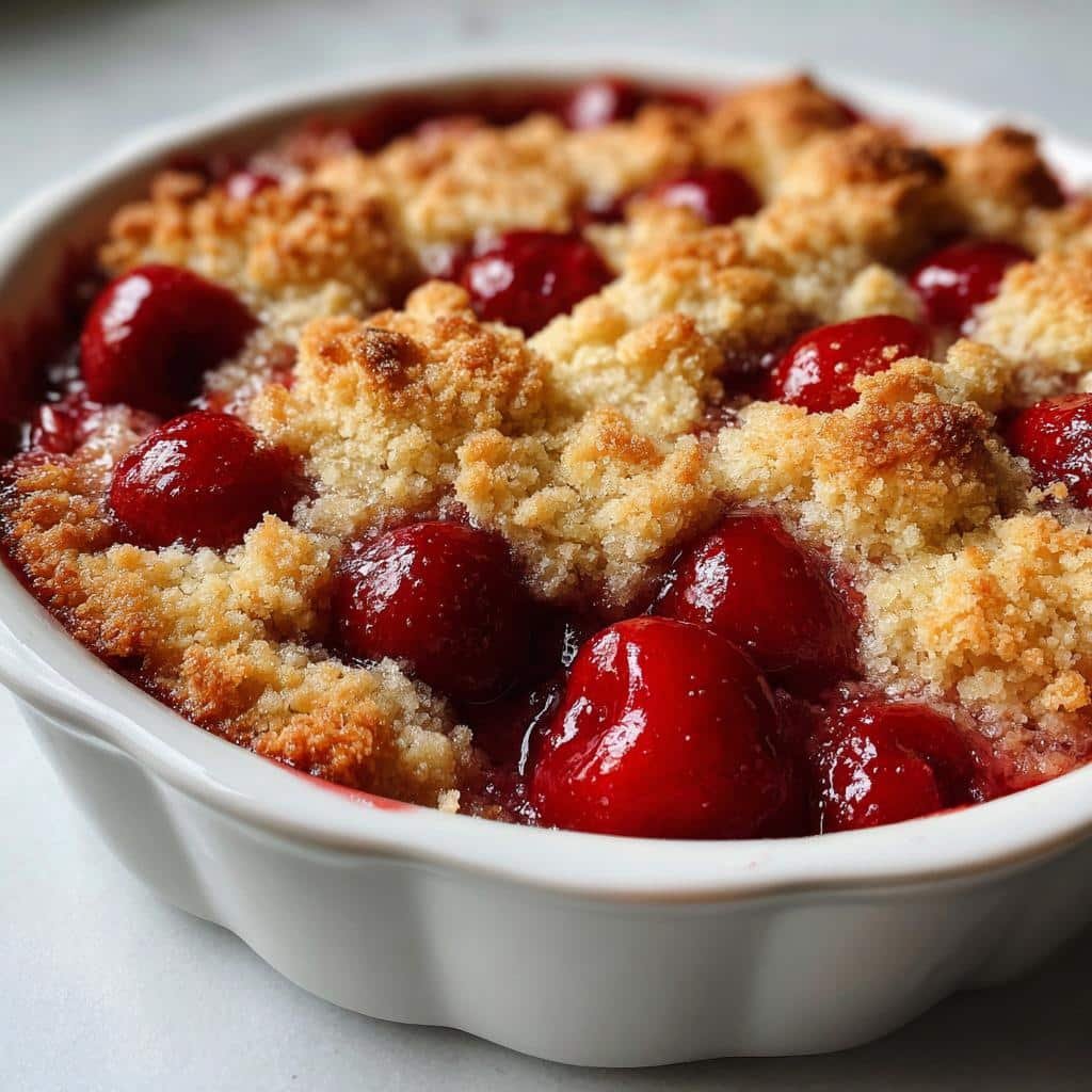 Easy Air Fryer Cherry Cobbler - detail 1