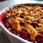 Easy Air Fryer Cherry Cobbler