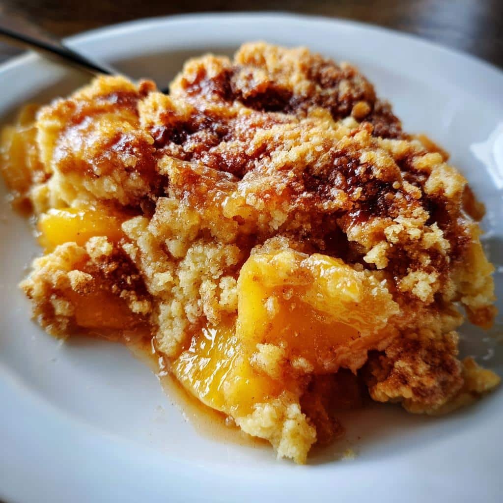 Easy Air Fryer Peach Cobbler - detail 1
