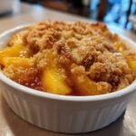 Easy Air Fryer Peach Cobbler