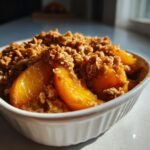 Easy Air Fryer Peach Crisp