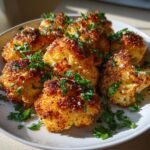 Garlic Parmesan Air Fryer Potato Wedges