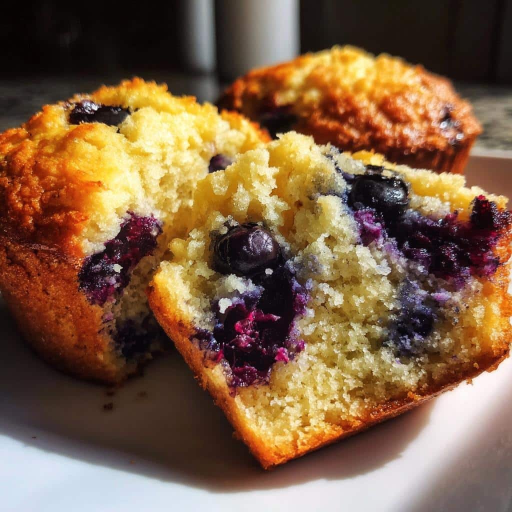 Gluten-Free Air Fryer Blueberry Muffins
