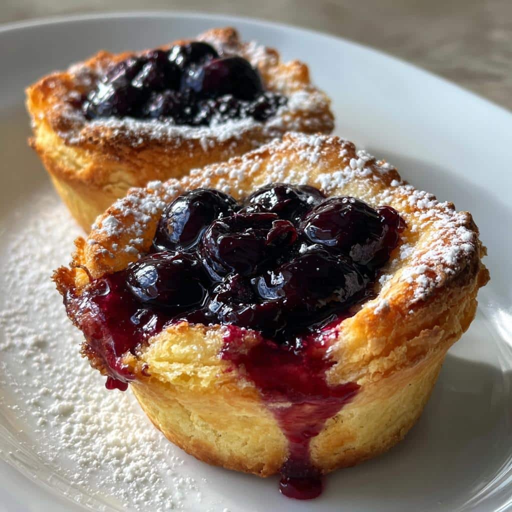 Instant Air Fryer Blueberry Tartlets