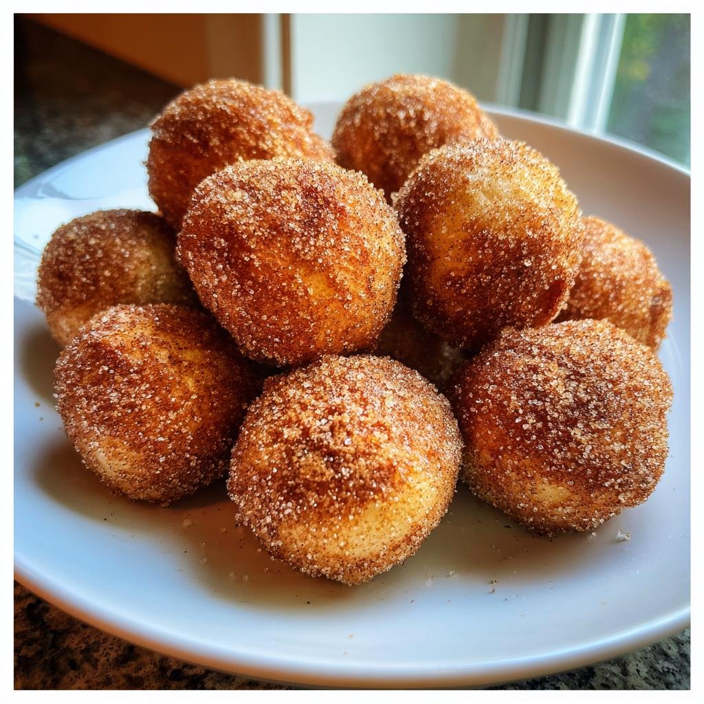 Low-Carb Air Fryer Cinnamon Donut Holes