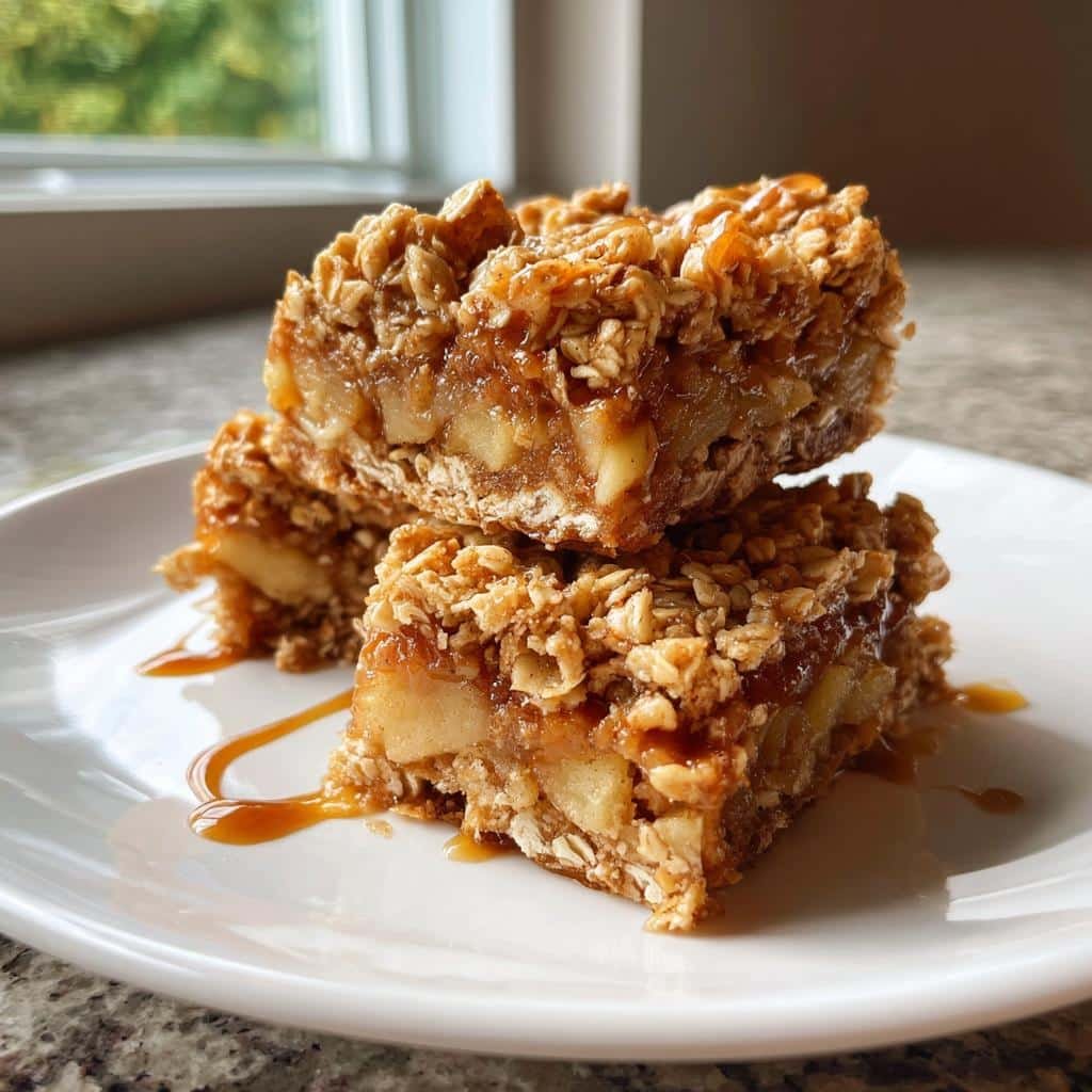 No-Bake Air Fryer Apple Crisp Bars - detail 1
