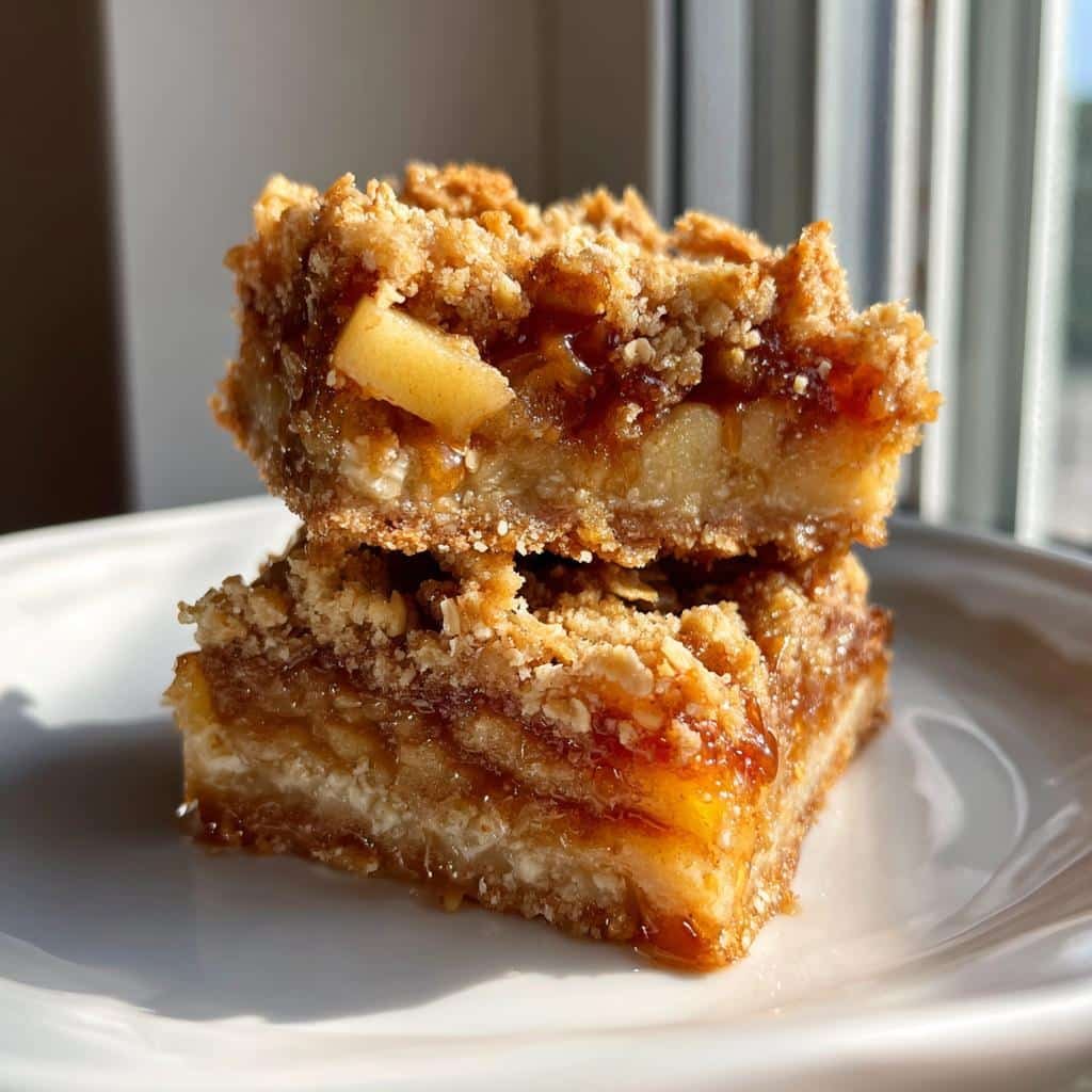 No-Bake Air Fryer Apple Crisp Bars