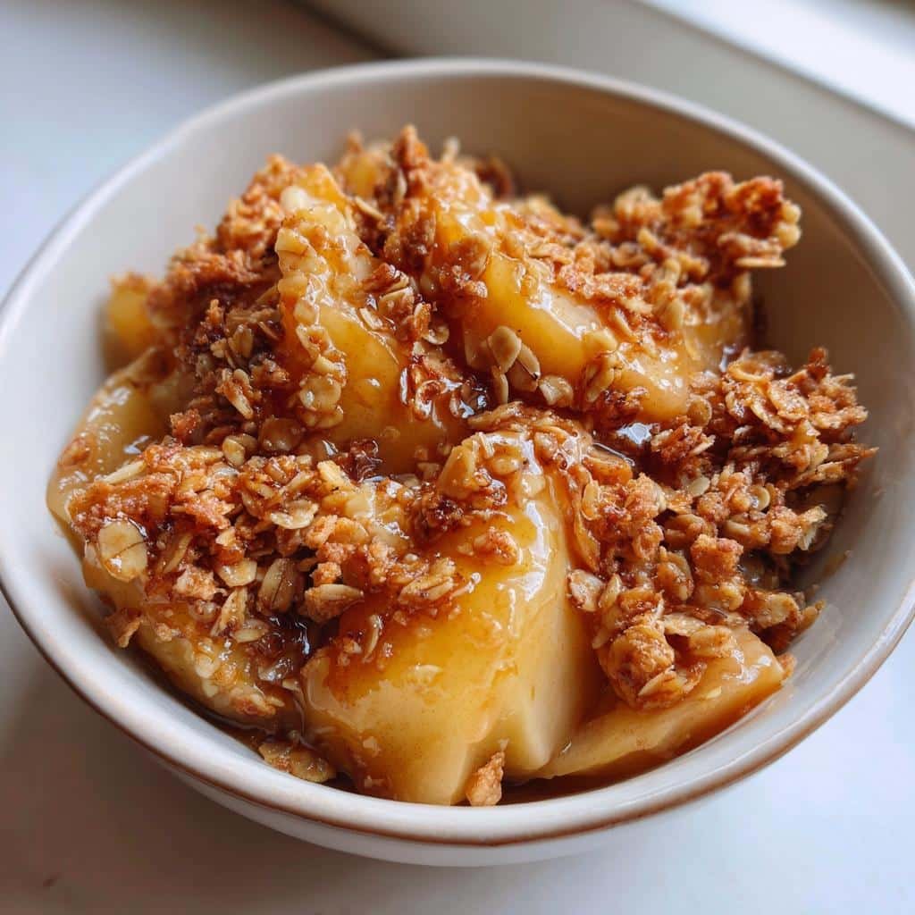 No-Bake Air Fryer Pear Crisp - detail 1