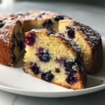 Vegan Air Fryer Blueberry Cake