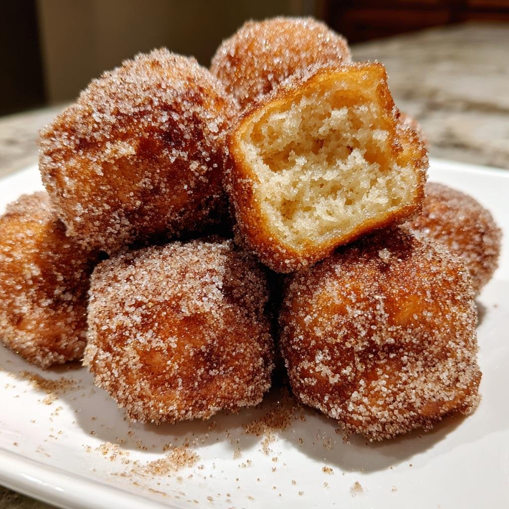 Vegan Air Fryer Cinnamon Sugar Beignets - detail 1